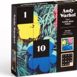 Tolható fapuzzle Andy Warhol: Virágok 2 az 1-ben