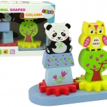 Fa Állatformázó Sorrendbe Állítás Bagoly Pandával és Fogaskerekekkel