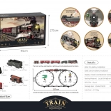 Retro vonat fénnyel, hangokkal és füsttel 207 cm