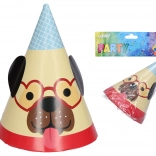 Kutyamintás parti kalapok 15 cm (6 db)