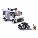 Sluban rendőrség – börtönszállító furgon és motoros szökés