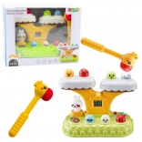 Interaktív vakondütögető játék gyerekeknek dallamokkal és 7 sebességfokozattal