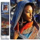 Gyémántfestés Gondolkodó Lány 30x40cm