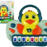 Interaktív kacsa DJ hangszerek és dallamok zongora