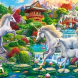 Puzzle 260 Unicorn Garden – egyszarvúk kertje