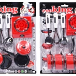 Gyermek étkészlet tűzhellyel – konyhai szett kis szakácsoknak