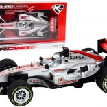 Versenyautó 1:9 hajtással, ezüst, fényekkel és hangokkal