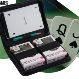 2 csomag kártya tokban jegyzettömbbel és ceruzával