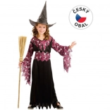 Gyerek boszorkány jelmez, karneváli, 130-140 cm