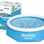 felfújható, felső peremes medence 244 × 61 cm BESTWAY Fast Set