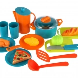 Műanyag gyermek konyhai edénykészlet tasakban 28 × 28 cm