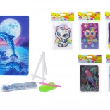 kreatív diamond painting készlet 10 × 15 cm állvánnyal