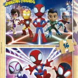 Educa fából készült puzzle Spidey és csodálatos barátai 2x16 darab