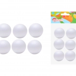 Dekoratív polisztirol gömb 3 cm, 6 db