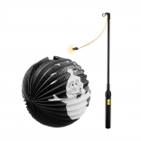 Lampion Halloween Szellem Világító Pálcával