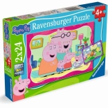 Peppa malac puzzle 2×24 darab Ravensburger