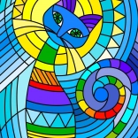 ENJOY díszes macska kirakó 1000 darabbal