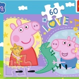 60 darabos puzzle – Peppa malac: Boldog malacka