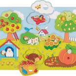 Goki fa kirakó A kertben