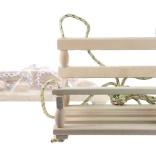 Fából készült függő hintaszék gyerekeknek, natúr