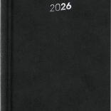 Napi napló NOTIQUE Balakon 2026, fekete, 15 x 21 cm