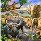 Norimpex Gyémántfestő Állatok Királysága 30x40cm