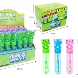 Béka alakú buborékfújó 14 cm