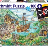 Schmidt puzzle a kalózöbölben 100 darabbal ajándékkal