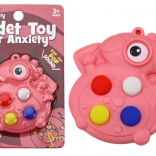 Rózsaszín dinoszaurusz Pop It stresszoldó játék