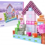 mágneses 3D építőkockák, 110 darab