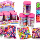Gyöngykészlet üvegben ékszerkészítéshez 3 az 1-ben