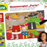 Kalapálós játék színes parafából gyerekeknek