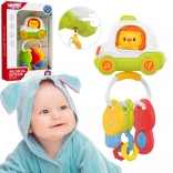 Woopie interaktív autócska kulcsokkal és csörgővel babáknak