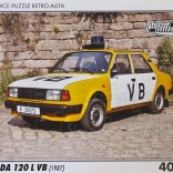 Puzzle RETRO-AUTA ŠKODA 120 L VB (1987) – 40 darabos