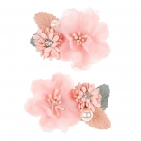 Gyermek hajcsatok virágokkal - 2 db