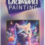 Gyémántfestés Cica 14x18 cm