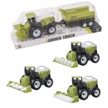 Kombájn utánfutóval