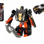 Átalakuló robot és sportautó 14 cm – fekete