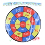 Tépőzáras célzótábla labdákkal és nyilakkal