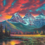 Három nővér puzzle, Alberta 1000 darabos