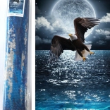 Gyémántfestés Éjjeli vadász 80 × 40 cm