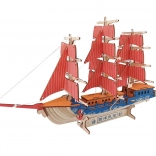 Woodcraft fa 3D puzzle európai vitorláshajó