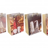 Karácsonyi ajándéktáska M 26 × 32 × 10 cm