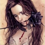 HEYE Puzzle Favole: Sötét rózsa 1000 darab