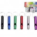 Színes síp kulcstartó 6 cm