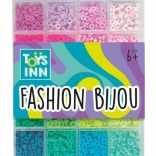 Koraliky Agyaggyöngyök kék színkeverékben