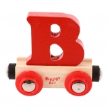 Fa vagon B betűvel – BIGJIGS RAIL