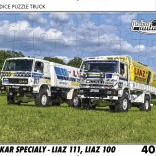 RETRO-AUTA puzzle TRUCK Dakar speciálok LIAZ 111 és LIAZ 100 – 40 darab