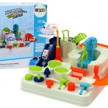 Interaktív parkolópálya gyerekeknek kisautókkal