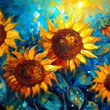 Enjoy puzzle Napraforgók találkozása 1000 darab